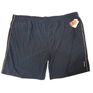New Reebok Athleisure Shorts Big Mens Sz 5XL Blue PlayICE Beach Travel Vacation